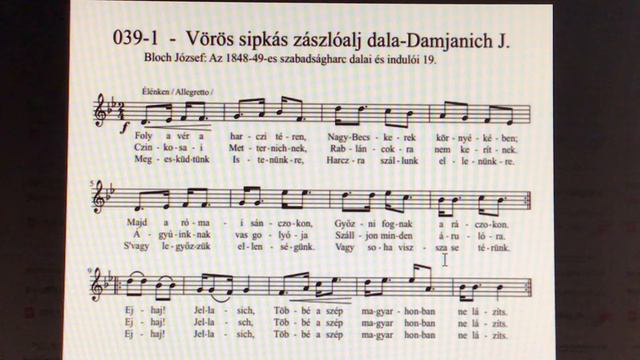 Dr. jur. Bene Ferenc Tárogató: Vörös sipkás zászlóalj dala-Damjanich J. смотреть онлайн