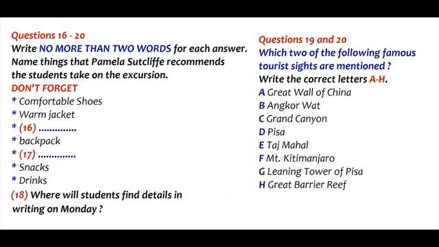 IELTS Listening Test With Answers | 02 August 2021 | General Training & Academic | IELTS Canada
