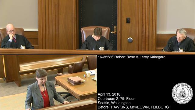16-35586 Robert Rose v. Leroy Kirkegard смотреть онлайн