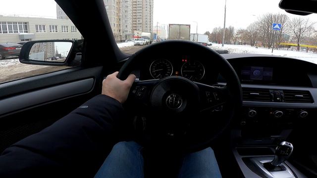 2009 BMW 525i E60 2.5L 218HP POV TEST DRIVE смотреть онлайн