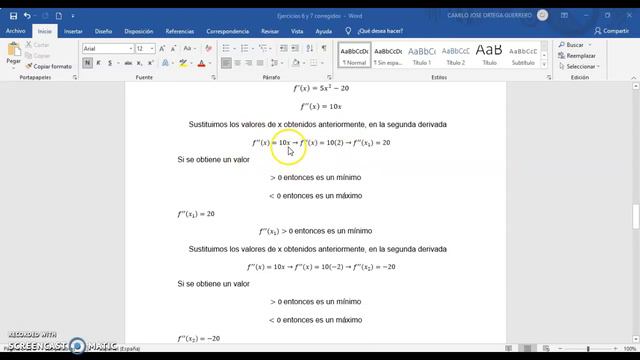 Ejercicios derivadas Camilo Ortega смотреть онлайн