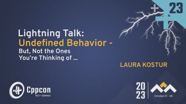 Lightning Talk: Undefined Behavior - Toolkit to Improve Communication With Clients - Laura Kostur