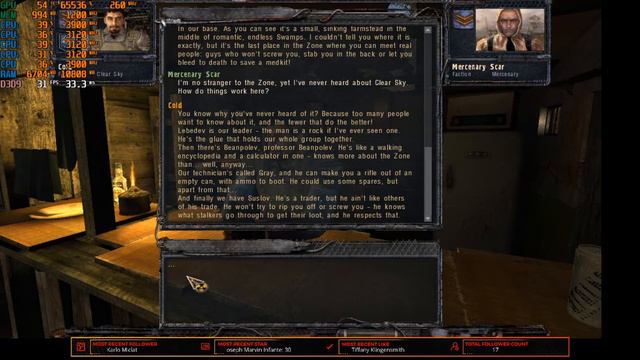 AMD Ryzen 3 3200g - S.T.A.L.K.E.R. Clear Sky Benchmark