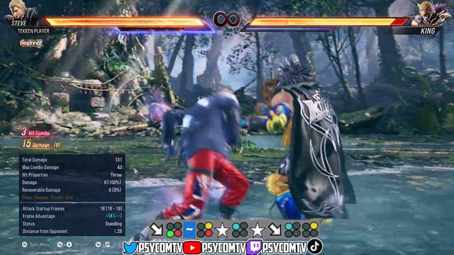 Tekken 8 Steve All guaranteed follow up | with input смотреть онлайн