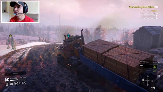 SNOWRUNNER |FREIGHTLINER M916A1 JBE |MODS |ALASKA |PS4 |PTBR смотреть онлайн