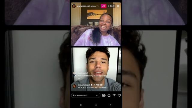 Sierra McClain and Rafael L. Silva - IG Live before #911LoneStar 3.11 3.21.2022 смотреть онлайн