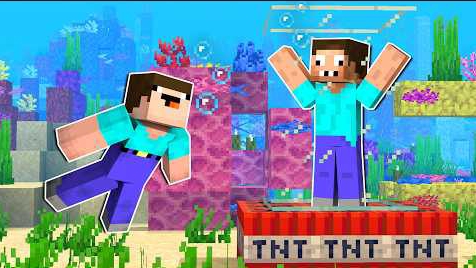 НУБ И ПРО ПРОХОДЯТ ПОДВОДНУЮ ТРОЛЛИНГ КАРТУ В МАЙНКРАФТ ! НУБИК И ПРО В ЛОВУШКЕ MINECRAFT смотреть онлайн