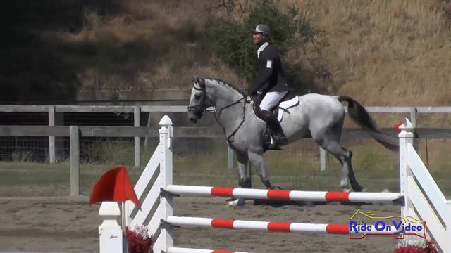 054S James Atkinson on True Man Open Training Show Jumping Shepherd Ranch June 2018 смотреть онлайн