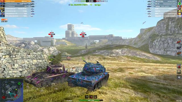 【WoTBlitz】 AMX 50 B | 4 KILLS | 3.2K DMG смотреть онлайн