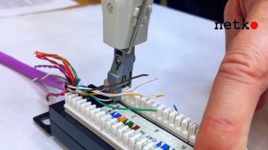 68052 N-3141 Инструмент для заделки витой пары, тип 110/Krone, с крючками, NETKO Optima