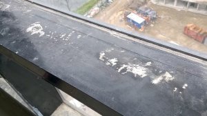 Чем отмыть окно от штукатурки, раствора, цемента. How to wash a window from plaster, mortar, cement.