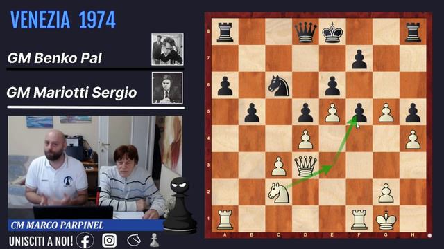 GM Mariotti vs GM Benko : Commenta il GM SERGIO MARIOTTI смотреть онлайн