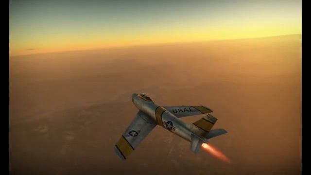 War Thunder: F86-F-2 Sabre Gameplay смотреть онлайн
