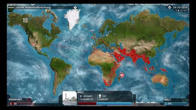 Plague Inc. - Nipah-Virus 3 Gefahrengutpunkte смотреть онлайн