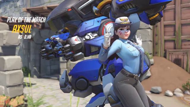 Overwatch POTG as D.va смотреть онлайн