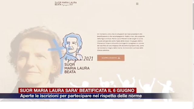 Etg - Il 6 giugno la beatificazione di suor Maria Laura Mainetti, aperte le iscrizioni смотреть онлайн