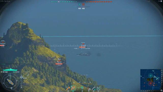World of Warships TIRPITZ Gameplay THAI смотреть онлайн