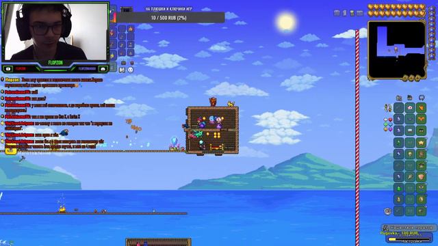 Вечерний пиксельный стрим по Terraria в кооперативе смотреть онлайн