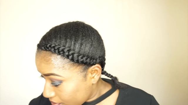 TWO QUICK AND EASY GODDESS BUTTERFLY BRAID || NATURAL HAIR PROTECTIVE STYLE смотреть онлайн