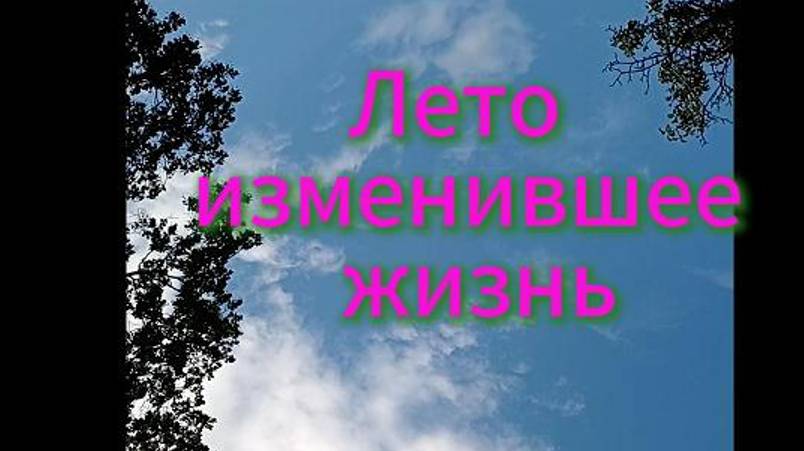 Лето, изменившее жизнь