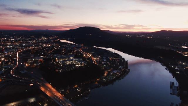 4k Night City Drone Video смотреть онлайн