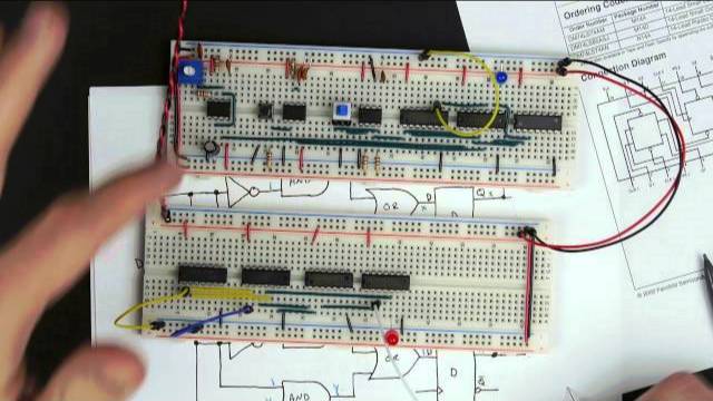 Designing and building a 1-bit register - 8 bit register - Part 3 смотреть онлайн