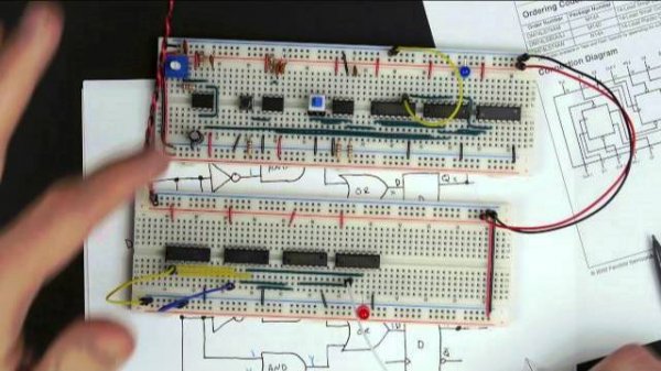 Designing and building a 1-bit register - 8 bit register - Part 3