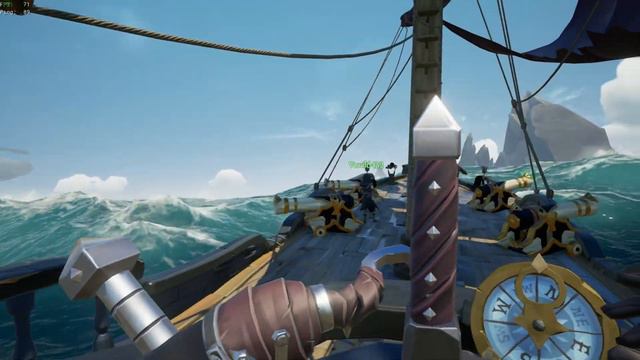 Sea Of Thieves бой с кораблем скелетов