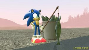Sonic vs Snick: Fishing | First challenge (Garry's mod animation)