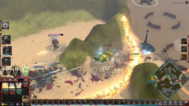 Space Marines vs Eldar - No Limit Mod - Massive Battle - Warhammer 40K Dawn Of War 3 смотреть онлайн