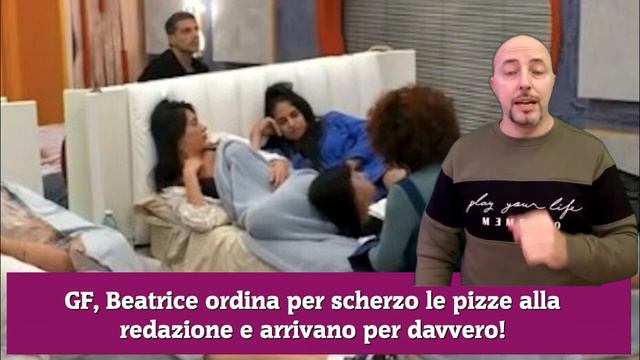 GF, Beatrice ordina per scherzo le pizze alla redazione e arrivano per davvero! смотреть онлайн