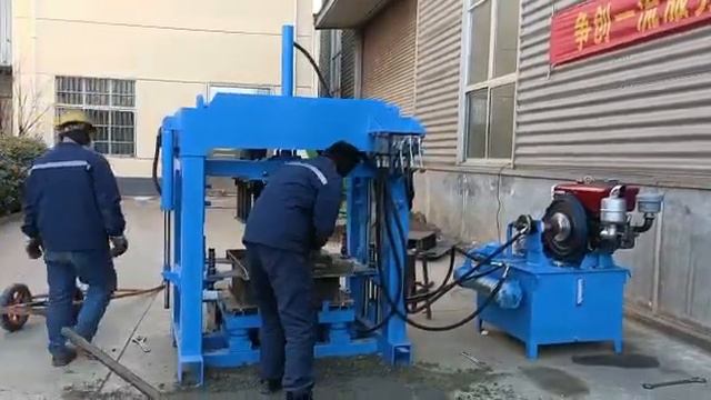 VAD-VAD Interlocking Block DIESEL Machine смотреть онлайн