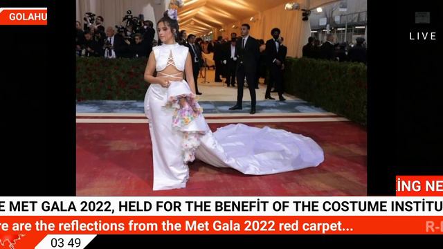 The Met Gala 2022, Held For The Benefit Of The Costume Institute, Was Held In New York.