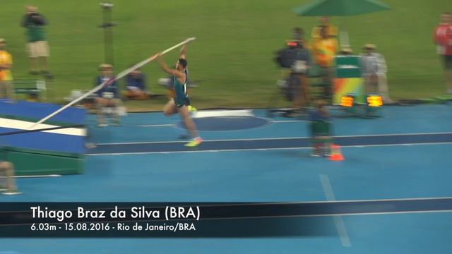 Thiago Braz da Silva (BRA) winning the gold medal at the 2016 Olympic Games jumping 6.03m!!. смотреть онлайн