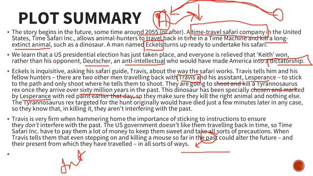 A Sound Of Thunder By Ray Bradbury/DU SOL (3rd Semester) By - Azitej Anand