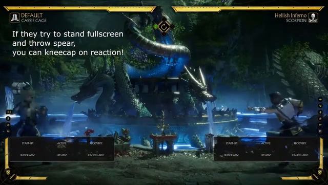 Mortal Kombat 11 Cassie Cage Tutorial - Basic Scorpion punishes смотреть онлайн