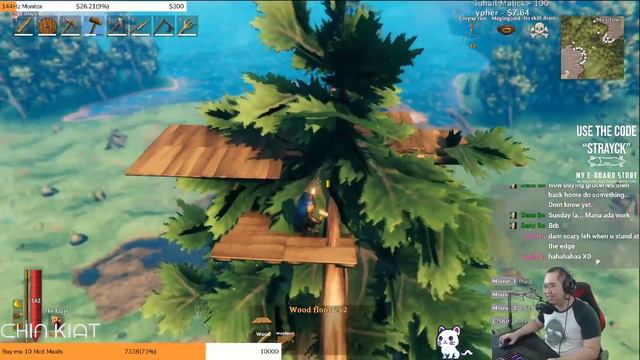 [14/03/2021] Tree House Progress ? #valheim смотреть онлайн