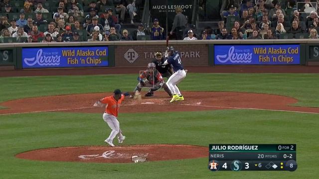 Julio Rodríguez y Hector Neris Chocan palabras y se vacían bancas en Marineros vs Astros смотреть онлайн