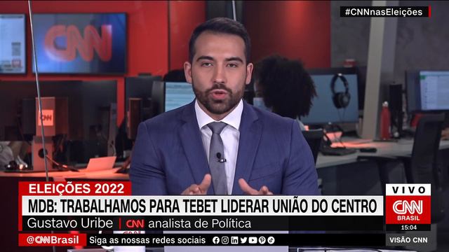 Gustavo Uribe: Maioria do MDB defende candidatura de Simone Tebet | VISÃO CNN смотреть онлайн