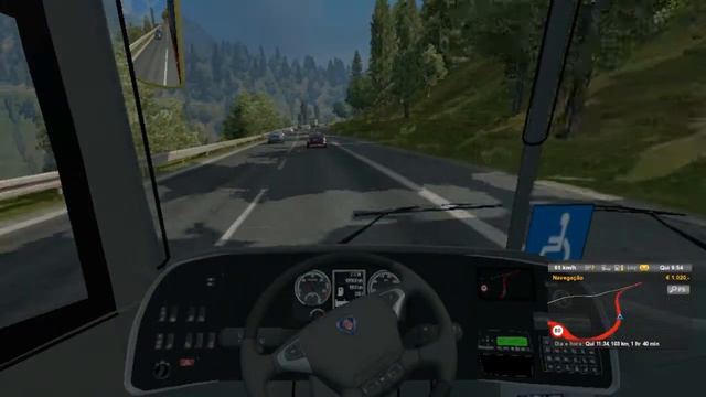 EURO TRUCK SIMULATOR 2 1.18 - EAA BUS #01 - G27 смотреть онлайн