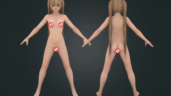 Girl 3D Character - 3D Model is Suitable for Games and Animation