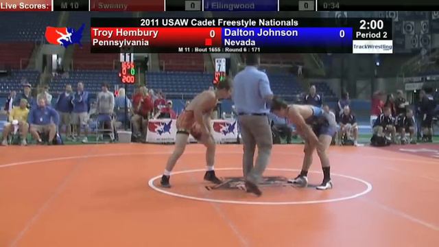 Cadet Freestyle 171 - Troy Hembury (PA) vs. Dalton Johnson (NV) смотреть онлайн