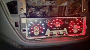 Монтаж светодиодной платы в блок управления отопителем Лансер 9