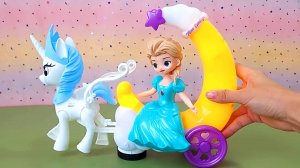 Мультики для малышей 3+. Танцующая игрушка Disney «Холодное сердце», Эльза,  снег, белая луна