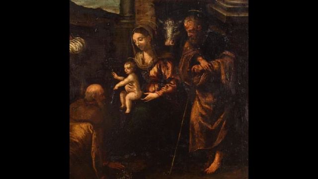 Dipinto su rame del XIX secolo, Adorazione dei Magi смотреть онлайн