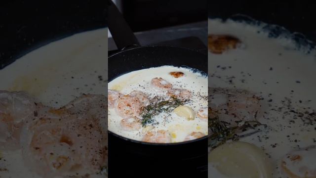 «Сливочные креветки» от Елены Ландэ #ландэ #креветки #ужин #рецепт #за5минут #борисовтв #borisovtv смотреть онлайн