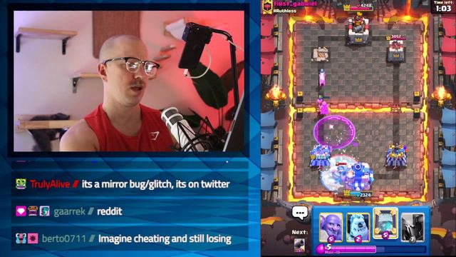 New GLITCH feels like *HACKING & CHEATING* in Clash Royale... смотреть онлайн