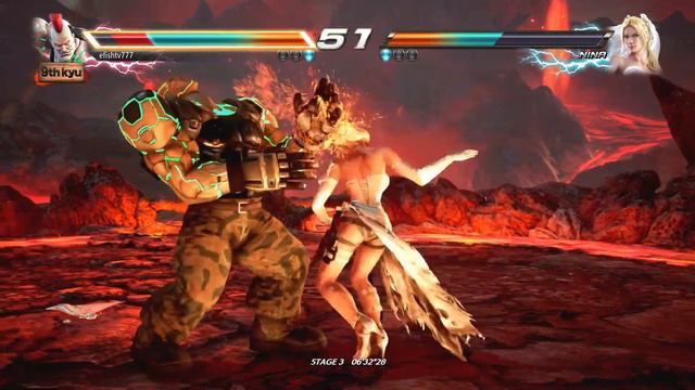 Jack-7 vs Nina Williams (Hardest AI) - Tekken 7 Arcade смотреть онлайн