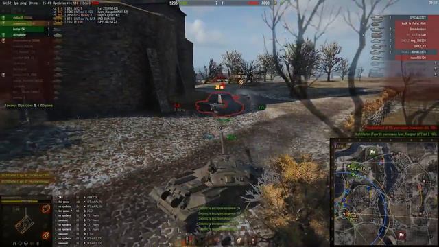 World of Tanks Невероятное количество урона на ИС 7 смотреть онлайн