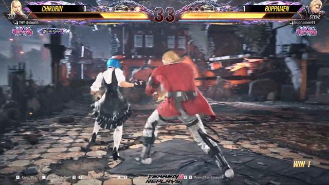 T8 🔥 Chikurin (#1 Ranked Lili) vs Buppamen (#2 Ranked Steve) 🔥 Tekken 8 High Level Gameplay смотреть онлайн